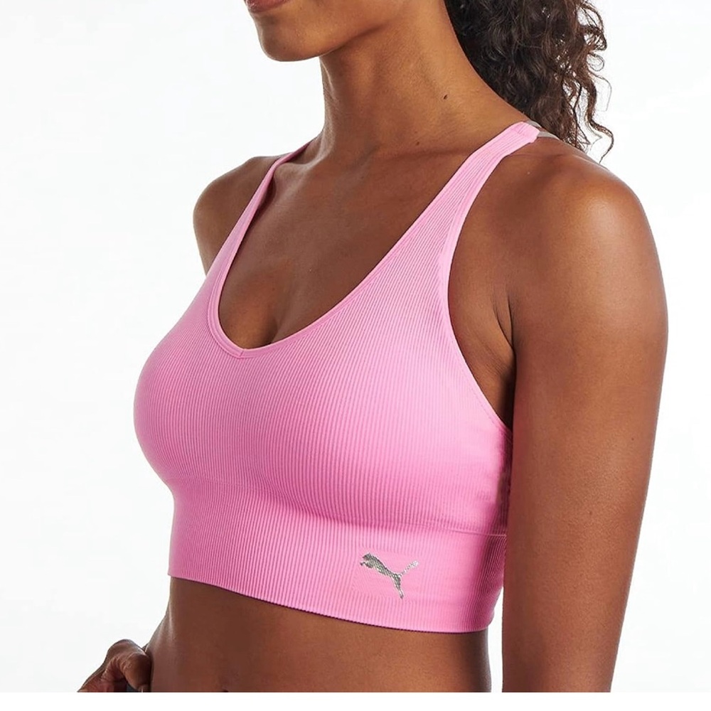 Puma Women's Light Pink Sports Bra